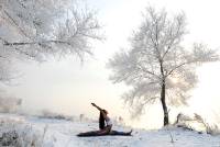 yoga-snow